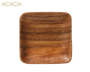 \クーポン配布中!/アカシアプレート角13 13cm 正方形 ウッドプレート 木製食器 木製四角皿 北欧風 カフェ風 おうちカフェ 食器 おしゃれ 陶器のふる里 trys