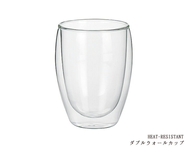 楽天市場 クーポン配布中 300mlダブルウォールカップ 380cc 二重構造 結露防止 保冷 保温効果 グラス 耐熱ガラス タンブラー コップ 耐熱温度差1度 在 Trys光 陶器のふる里