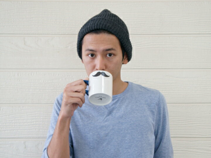 楽天市場 クーポン配布中 Lovers Mug His マグカップ 容量325cc 男性 メンズ 夫婦 カップル 彼氏専用 ひげ 髭 イラスト 国産 日本製 Trysケ 陶器のふる里