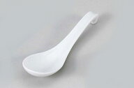 ＼楽天ランキング1位獲得！／ラーメンレンゲ 17.5cm 陶磁器 陶器れんげ 蓮華 ホワイト 白いれんげ 中華単…
