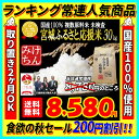 なんと!10kgあたり2860円!宮城ふるさと応援米30kg安心の国産100% ブレンド米 宮城ふるさと応援米30kg! 複数原料米 未検査 放射能検査済み【米...