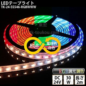 LEDe[vCg VR`[u TK-24-SS546-RGBWWW RGB+F+dF 60/m 2m DC24V Ogp\ 6c DIY _͕ʓrM/M/dKv