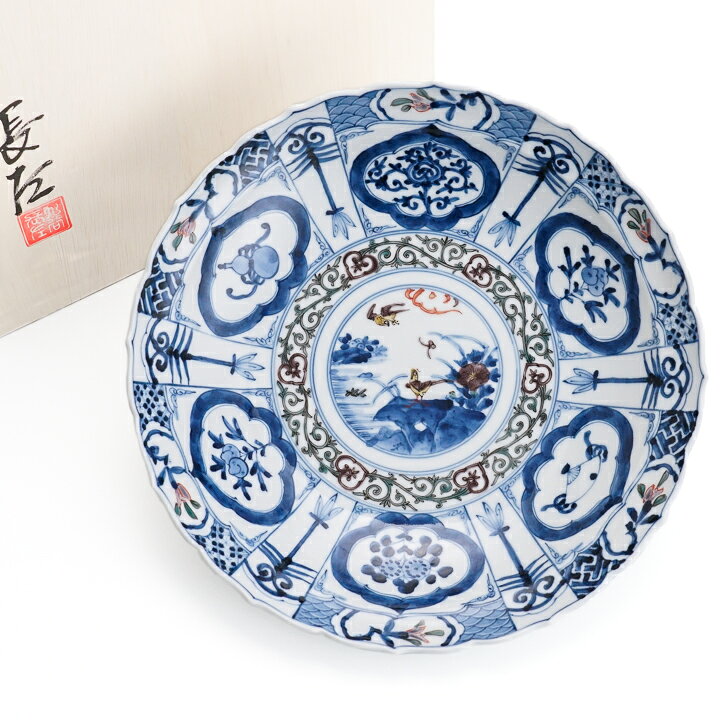 楽天市場】九谷焼 8.5号盛鉢 色絵祥瑞手花鳥 / 山本長左 【宮内庁御用 