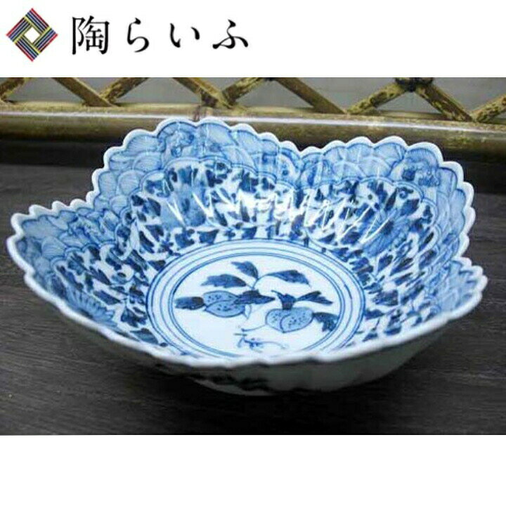 楽天市場】九谷焼 5.5号向付 波紋唐草/山本長左（宮内庁御用窯）＜送料 