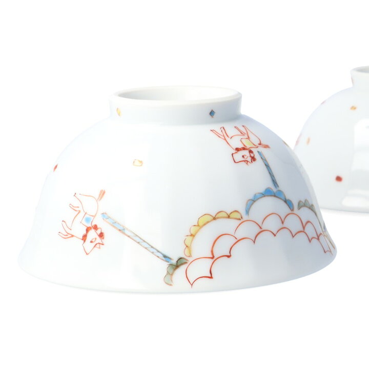 楽天市場】九谷焼 飯碗 メリーゴーランド 【 ペアセット・ 単品  