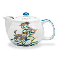 九谷焼 ポット急須 12か月の花 紫苑（11月）＜茶器 湯呑 ポット 急須 人気 ギフト 贈り物 結婚祝い/内祝…