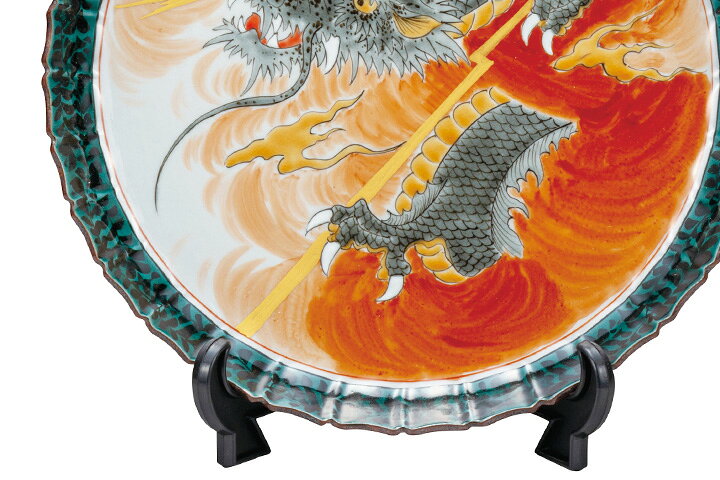 楽天市場】九谷焼 10号飾皿 昇竜（皿立付） / 福田良則 ＜送料無料 