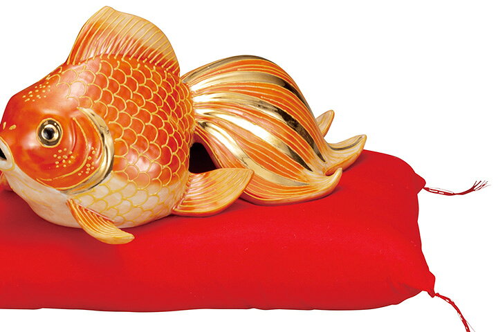 楽天市場】九谷焼 7号金魚 紅盛＜送料無料 置物 縁起物 人気 ギフト 