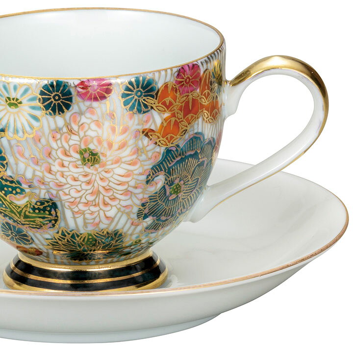 楽天市場】九谷焼 カップ＆ソーサー 金花詰＜送料無料 和食器 コーヒー  