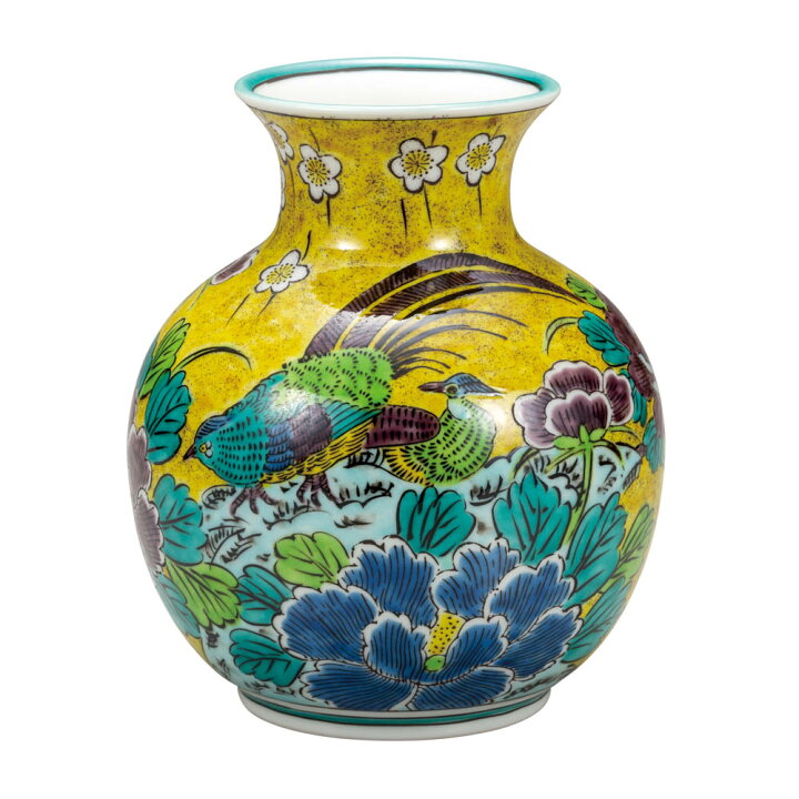 楽天市場】九谷焼 6.5号花瓶 吉田屋花鳥＜送料無料＞花器 花瓶 人気 