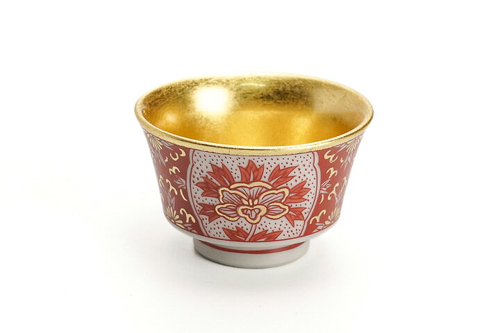 楽天市場】九谷焼 組盃 時代画風 金箔 6種セット/箔一＜酒器 盃 ぐい呑 
