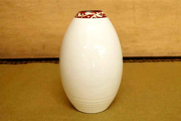 楽天市場】九谷焼 花器（砲弾型小）雀図 中村陶志人 送料無料 花器  