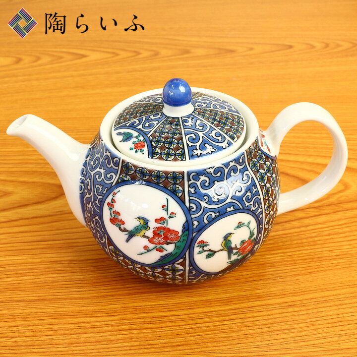 楽天市場】九谷焼 ポット急須 古九谷風丸紋/青郊窯＜和食器 急須 
