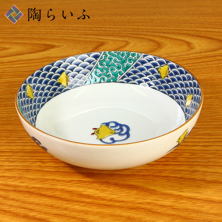 楽天市場】九谷焼 4号鉢 青海波千鳥/青郊窯＜和食器 皿 小鉢 中鉢 人気 