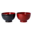 山中漆器 背高夫婦椀 古代朱 溜 | 漆器 日本製 ペア セット 汁椀 お椀 伝統工芸 九谷焼に似合う 上品 割れにくい ギフ…