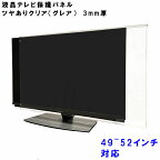 テレビガード 49型 50型 52型 49インチ 50インチ 52インチ ツヤあり グレア調 板厚3mm パネルストッパー付属 ぴったり ズレない 液晶保護パネルTV アクリル板 液晶 テレビ 保護 パネル テレビカバー モニター 保護カバー