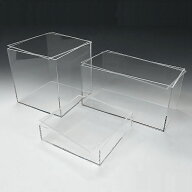 アクリルケース 透明 収納 BOX W350mm×H75mm×D150mm 4mm厚アクリル板 アクリルケース 横長 クリア プラ…