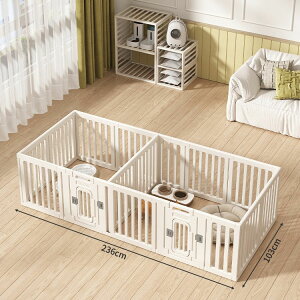 【東寧貿易】ペットケージ ペットサークル ドア付き 犬 サークル ドア付き 檻感がない 自由に組み合わせ 犬猫脱走防止フェンス 高さ60cm 75cm小 中型犬用ゲージ PE素材 室内サークル おしゃれ