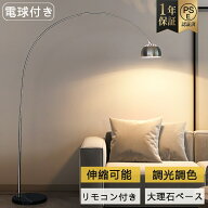 【楽天1位! 楽天スーパーSALE 半額以上＋10倍ポイント】 アーチ型 フロアライト フロアランプ リモコン付…