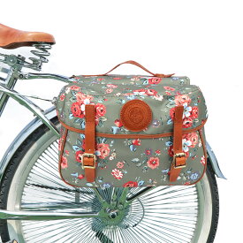 TOURBON 防水キャンバス 自転車 リアシート キャリアバッグ サイクリング ダブルパニアバッグパック 大容量 左右一体型 取り付け簡単 サイクルバッグ