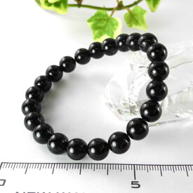【クーポンで10%OFF】AAA ブラックトルマリン ブレスレット 8mm珠 black tourmaline 電気石 ショール ジュエリー アクセサリー L01PAS8P [t09sa]