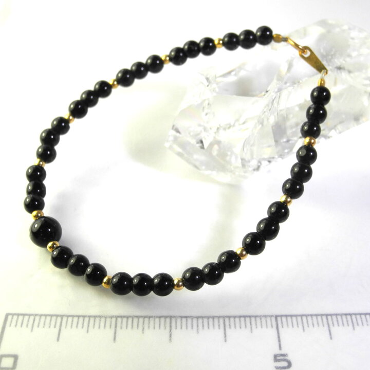 楽天市場】【クーポンで10%OFF】ブラックトルマリン ブレスレット 4mm  