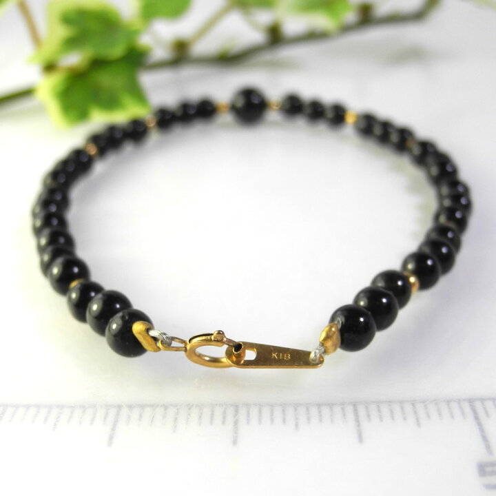 楽天市場】【クーポンで10%OFF】ブラックトルマリン ブレスレット 4mm  