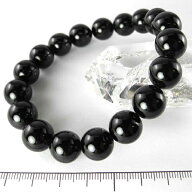 【クーポンで10%OFF】最高級 SAクラス ブラックトルマリン ブレスレット 12mm珠 black tourmaline 電気石…