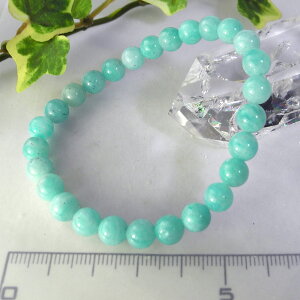 �y�N�[�|����10%OFF�z�A�}�]�i�C�g �u���X���b�g 6.5mm �Y�n �u���W�� Amazonite �V�͐� ��]�̐� �z�[�v�X�g�[�� �W���G���[ �A�N�Z�T���[ �V�R�� �z�� 1�_���� ���i�B�e AMMB-17