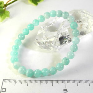 �y�N�[�|����10%OFF�z�A�}�]�i�C�g �u���X���b�g 6.5mm �Y�n �u���W�� Amazonite �V�͐� ��]�̐� �z�[�v�X�g�[�� �W���G���[ �A�N�Z�T���[ �V�R�� �z�� 1�_���� ���i�B�e AMMB-22