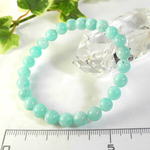 �y�N�[�|����10%OFF�z�A�}�]�i�C�g �u���X���b�g 6.5mm �Y�n �u���W�� Amazonite �V�͐� ��]�̐� �z�[�v�X�g�[�� �W���G���[ �A�N�Z�T���[ �V�R�� �z�� 1�_���� ���i�B�e AMMB-25