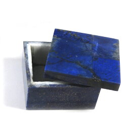 【クーポンで10%OFF】ラピスラズリ ジュエリーボックス 宝石箱 産地 アフガニスタン lapis lazuli 12月 誕生石 瑠璃 天然石 鉱物 1点もの 現品撮影 LABOX-30