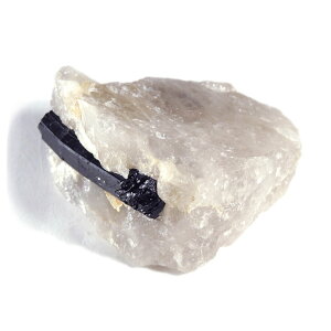 【クーポンで10%OFF】ブラックトルマリン 柱状結晶入り 水晶 ブラックトルマリンインクォーツ black tourmaline 電気石 ショール 10月 誕生石 天然石 鉱物 1点もの 現品撮影 TC-117