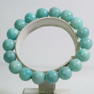 �y�N�[�|����10%OFF�z�A�}�]�i�C�g �u���X���b�g 10.5mm �Y�n �u���W�� Amazonite �V�͐� ��]�̐� �z�[�v�X�g�[�� �W���G���[ �A�N�Z�T���[ �V�R�� �z�� 1�_���� ���i�B�e AMMB-7