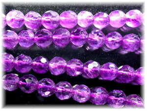 【クーポンで10%OFF】アメジスト ビーズ ストリングス Amethyst アメシスト 紫水晶 2月 誕生石 ジュエリー アクセサリー 天然石 鉱物 AMB-1