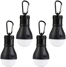 ランタン キャンプライト LED 電球型 ライト キャンプ ライト 吊り下げ アウトドア 防災 釣り用 ledランタン 電池式 ハンギングeライト 携帯 ポータブル 懐中電灯 釣り提灯 防水 ストラップ 4個セット