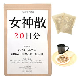 女神散料 20日分(20包) 煎じ薬 産前産後の神経症 月経不順 更年期障害 神経症 血の道症 薬局製剤 漢方 にょしんさん