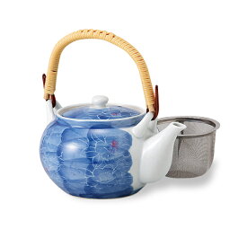 墨はじき牡丹 MS4号土瓶 急須 600ml 大容量 ほうじ茶 番茶 お茶 きゅうす 花柄 茶器 どびん 通販 楽天 日本茶 煎茶 HASAMI おしゃれ