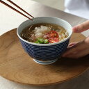 波佐見焼 indigo aidama【藍玉】面取軽量お好み丼 藍染駒筋 Φ13.5×高さ8.5cm 約600ml 小さめ丼 どんぶり うつわ 和食器 磁器 丈夫 インディゴアイダマ はさみ焼 みくら HASAMI おしゃれ