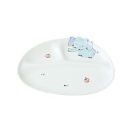 波佐見焼 仕切り ミニプレート ぞう お皿 子供用食器 動物柄 象 はさみ焼 ボウル うつわ 贈り物 ギフト …
