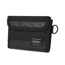 ポーター ヒート 二つ折り財布 PORTER HEAT WALLET 703-07887 吉田カバン サイフ ウォレット コンパクト メンズ 男性 ブランド 黒 ブラック バリスターナイロン 丈夫 小銭入れあり ギフト プレゼント 日本製