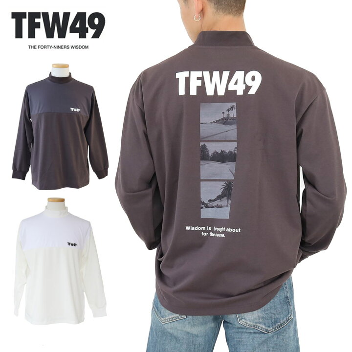 楽天市場】TFW49 MOCKNECK PRINT LONG SLEEVE T モックネック プリント  