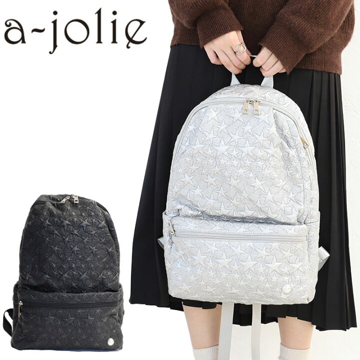 楽天市場】アジョリー バック リュックサック a-jolie 一粒パール付き 