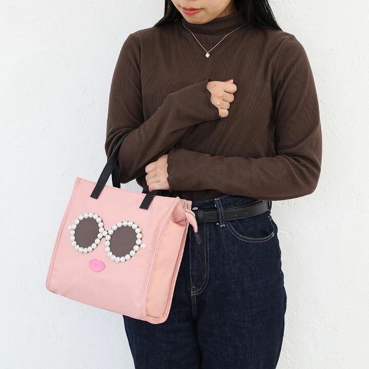 軽い~1枚革のトートバッグ♪ ピンク系アジョリー