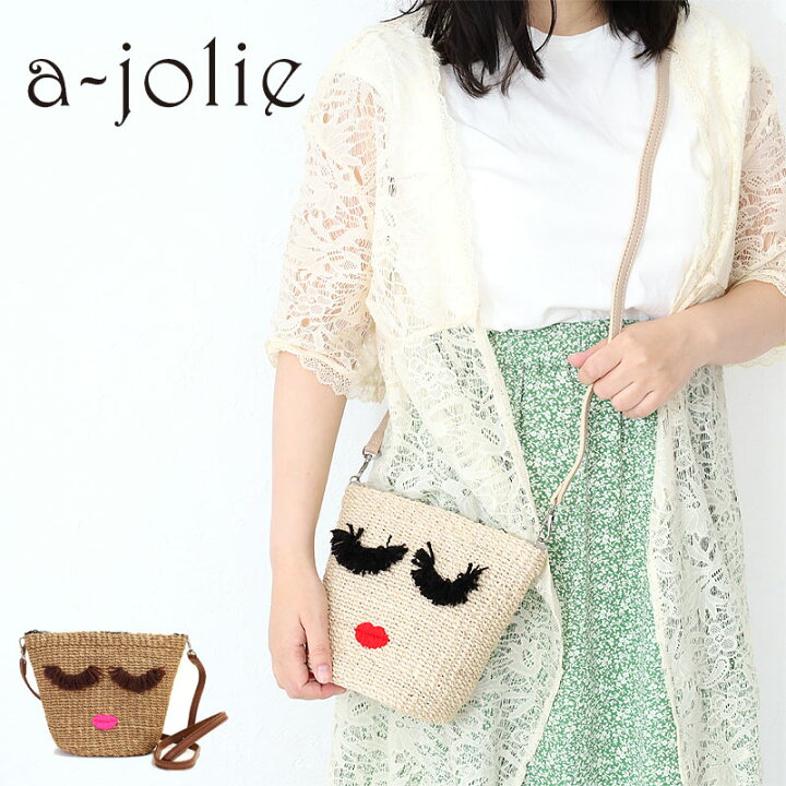 a-jolie アジョリー SI-1903 EYELASH RIBBON BAG かごバッグ バッグ  
