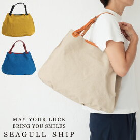 【27日9:59迄!最大P45倍】【選べるノベルティ＆無料ラッピング可】Seagull Ship シーガルシップ 防水ドゥーマン アングルトートバッグ smic019 smic-019 A4サイズ対応 防水帆布 栃木レザー 日本製 レディース BAGGY PORT バギーポート