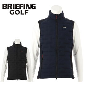 【P最大25倍!29日迄】ブリーフィング BRIEFING GOLF MENS HYBRID DOWN VEST ダウンベスト アウター ダウン ハイネック スタンド BRG233M50 アウトドア キャンプ ゴルフ ビジネス プレゼント 正規品