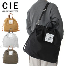 【マラソン期間中最大P45倍!】シー バッグ メンズ ショルダーバッグ トートバッグ 2WAY CIE EARTHY TOTEBAG L 042300 正規品 巾着バッグ アウトドア ジム 通勤 通学 プレゼント エシカル