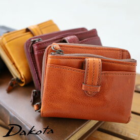 【3/10迄エントリーで最大P41%】【ノベルティ付】Dakota ダコタ クラプトン 財布 長財布 ウォレット ファスナー式 ラウンドファスナー 一粒万倍日 ギフト 新品番0030312 贈り物 入学祝い 入社祝い ブラック、レンガ、キャメル、マスタード akz015 0035102