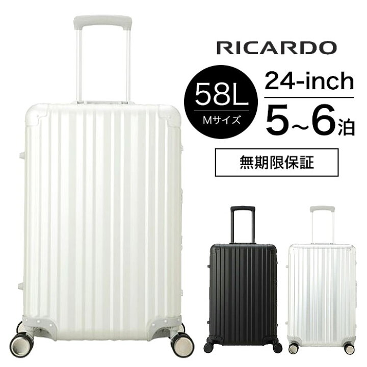 楽天市場 最大14倍 15日限定 Wエントリー Rカード 無期限保証 リカルド スーツケース Mサイズ 5 6泊 58l 5 9kg 66cm キャリー アルミ アルミニウム エルロン 24インチ スピナー Ricardo Aileron Inch Spinner Suitcase Rail 24 4vp 正規品 プレゼント ブランド 楽天市場 最大14倍 15日限定 Wエントリー Rカード 無期限保証 リカルド スーツケース Mサイズ 5 6泊 58l 5 9kg 66cm キャリー アルミ アルミニウム エルロン 24インチ スピナー Ricardo Aileron Inch Spinner Suitcase Rail 24 4vp 正規品 プレゼント ブランド